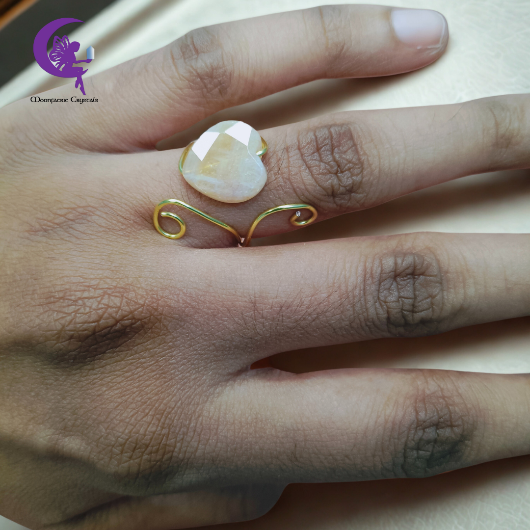 Solar Plexus Chakra Healer Ring- Citrine