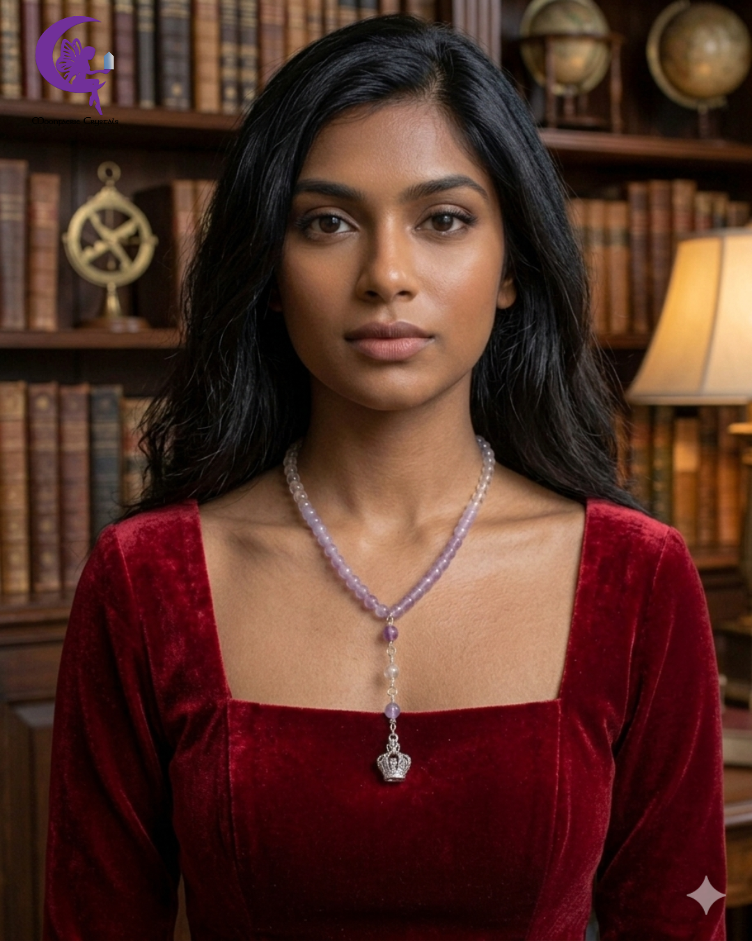 Your Majesty: Necklace of Pride & Humility - Amethyst, Clear Quartz, Rose Quartz