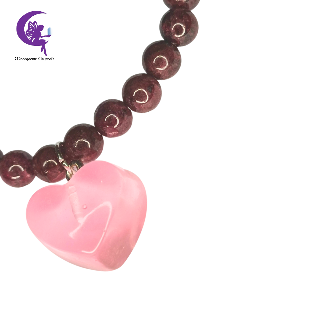 Garnet - Empower Your Heart Bracelet: Radiate Love, Embrace Strength