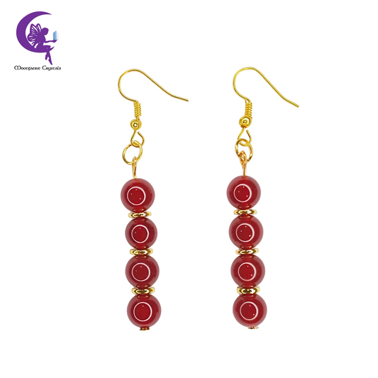 Carnelian Dangling Earrings - Pre-order