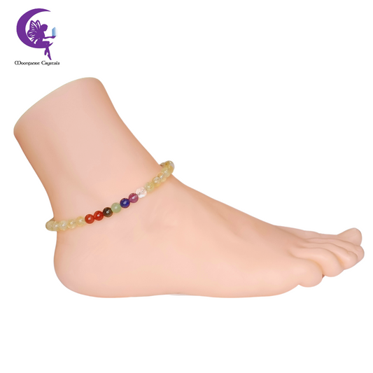 Citrine + 7 Chakra Multi-Healing Anklet