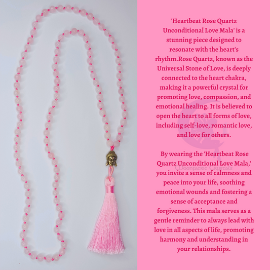 The Heartbeat Rose Quartz Unconditional Love Mala - PRE-ORDER