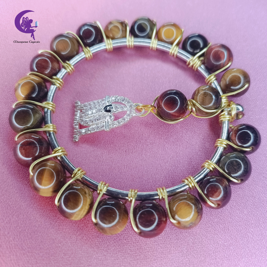 Divine Serenity - Tiger's Eye Lord Tirupathi Pendant