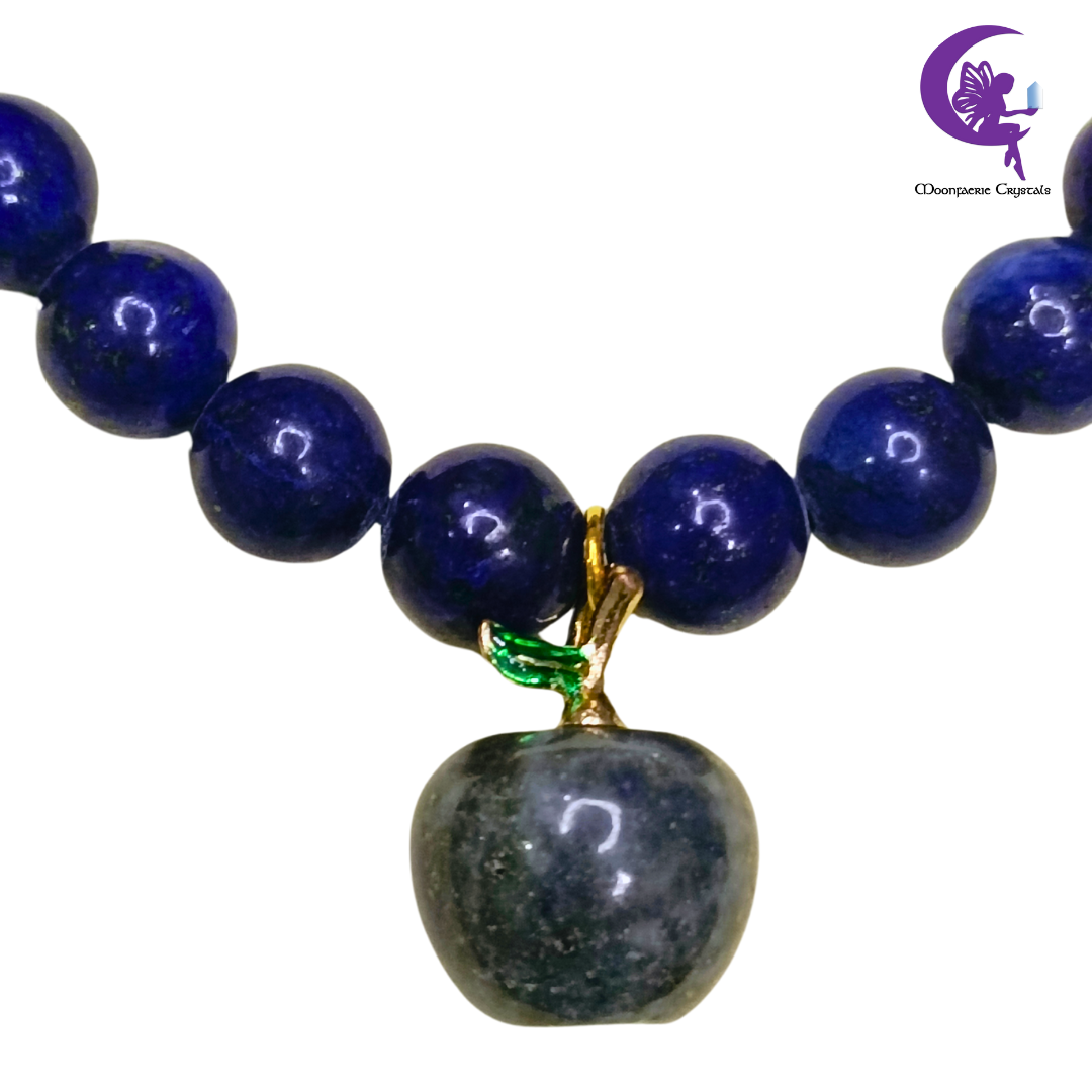 Lapis Lazuli Fairy Garden Apple Bracelet - PRE-ORDER