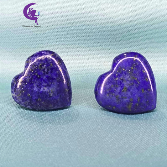 Lapis Lazuli Heart Shaped Stud Earrings – The Egyptians' Gem Treasure