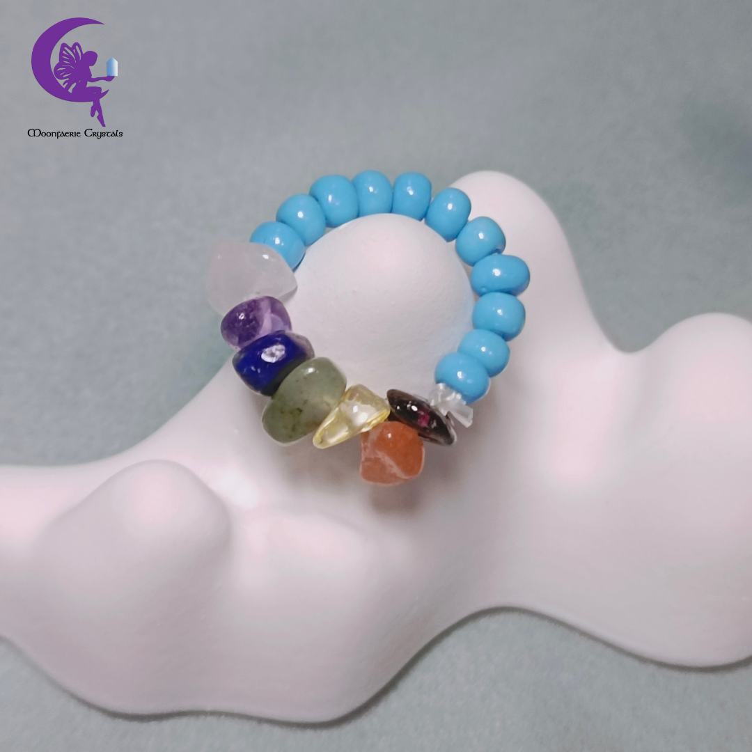 7 Chakra Gemstone Color Pop Ring