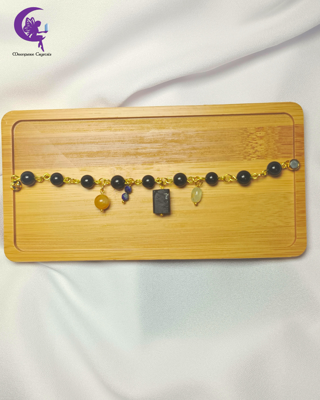 Gemstone Charm Soup Bracelet Collection