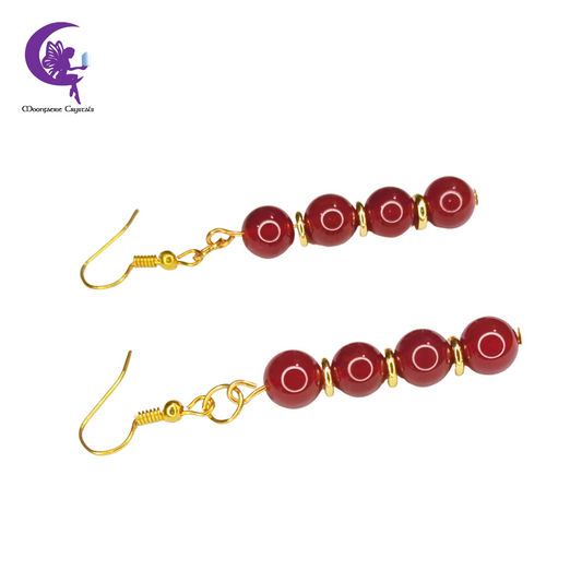 Carnelian Dangling Earrings - Pre-order