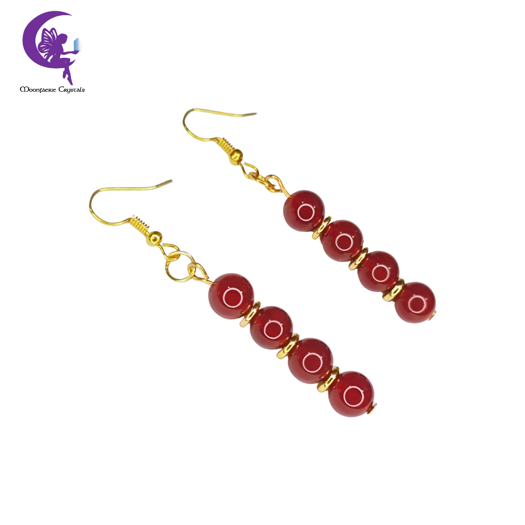 Carnelian Dangling Earrings