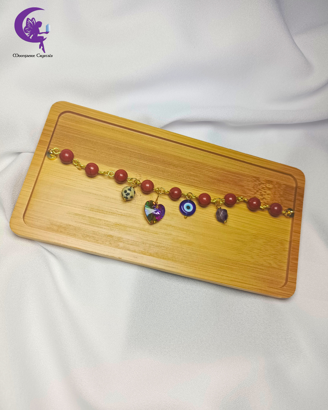 Gemstone Charm Soup Bracelet Collection