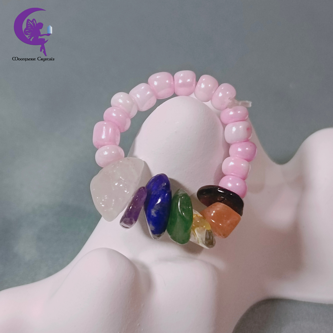 7 Chakra Gemstone Color Pop Ring