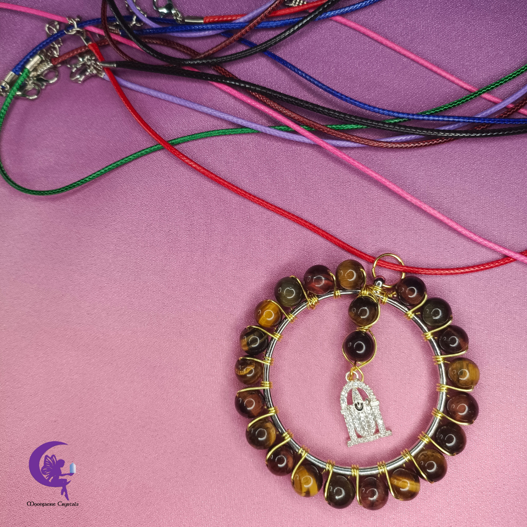 Divine Serenity - Tiger's Eye Lord Tirupathi Pendant