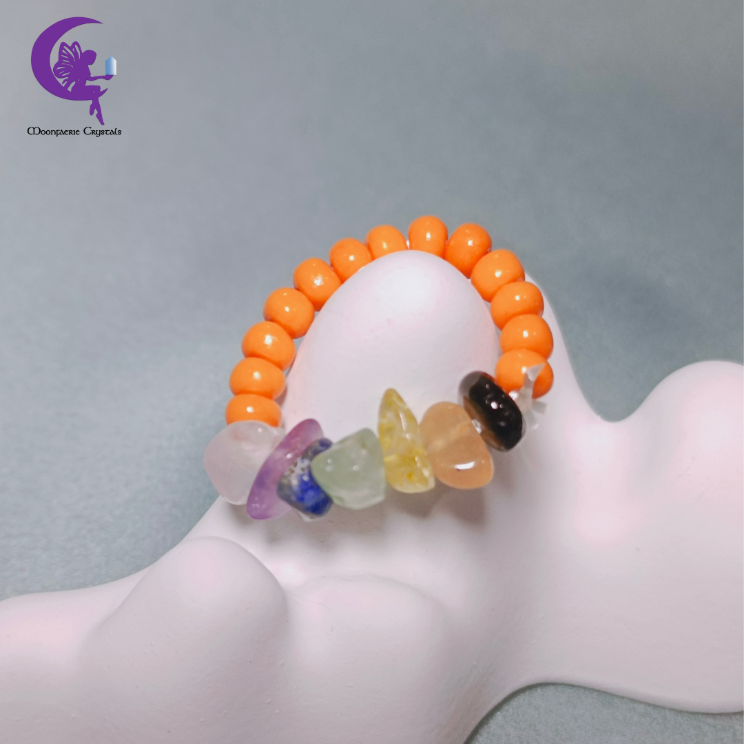 7 Chakra Gemstone Color Pop Ring