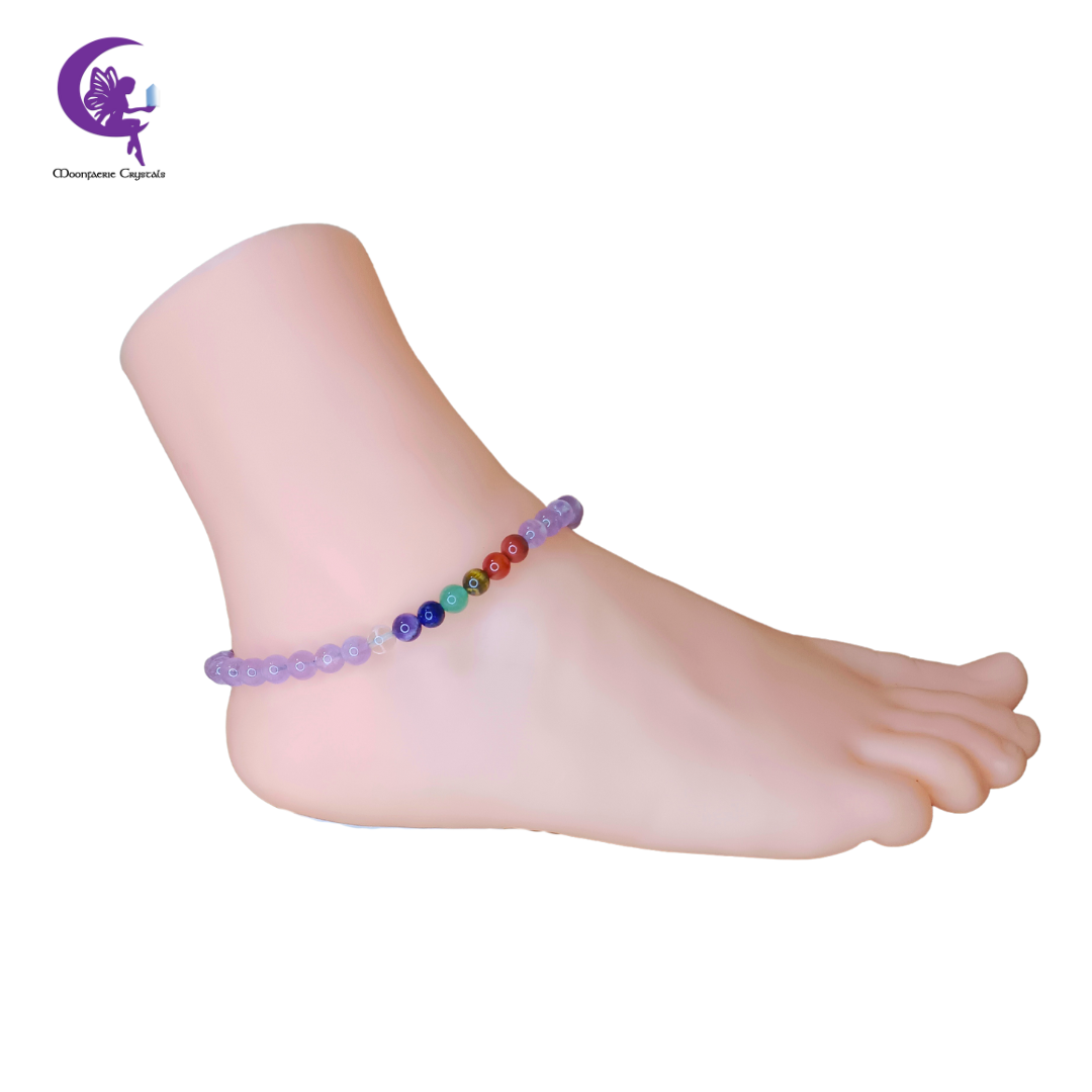 Amethyst+ 7 Chakra Multi-Healing Anklet