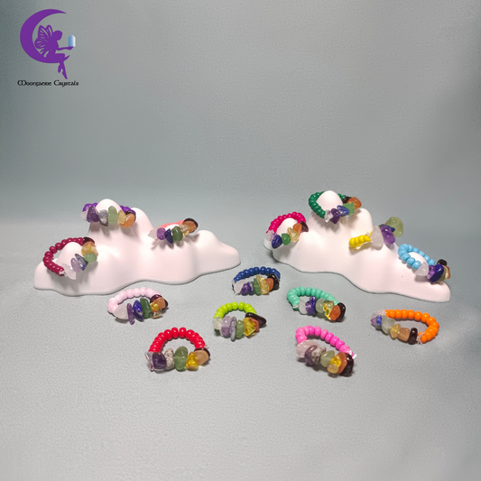 7 Chakra Gemstone Color Pop Ring