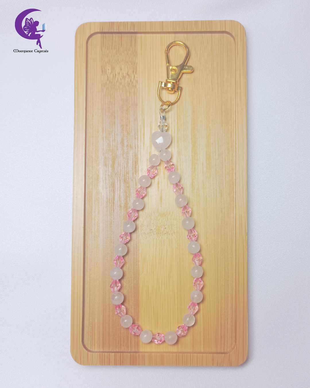 The Rose Quartz Radiance - Love, Tenderness & Peace Keyring