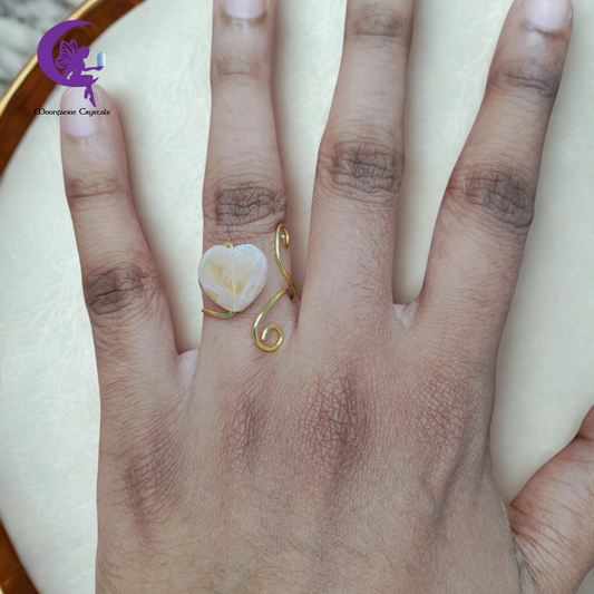 Solar Plexus Chakra Healer Ring- Citrine