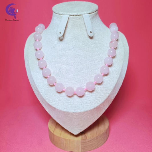 Rose Quartz Unconditional Love Beaded Necklace