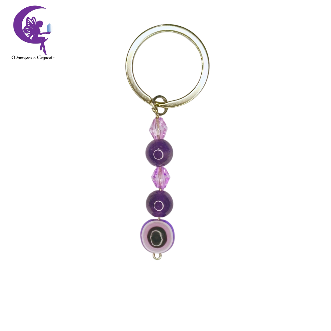 Amethyst Serenity Guardian Keyring