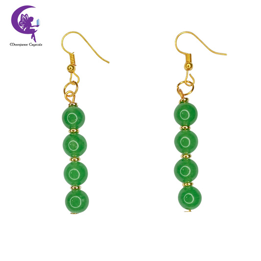 Green Aventurine Dangling Earrings