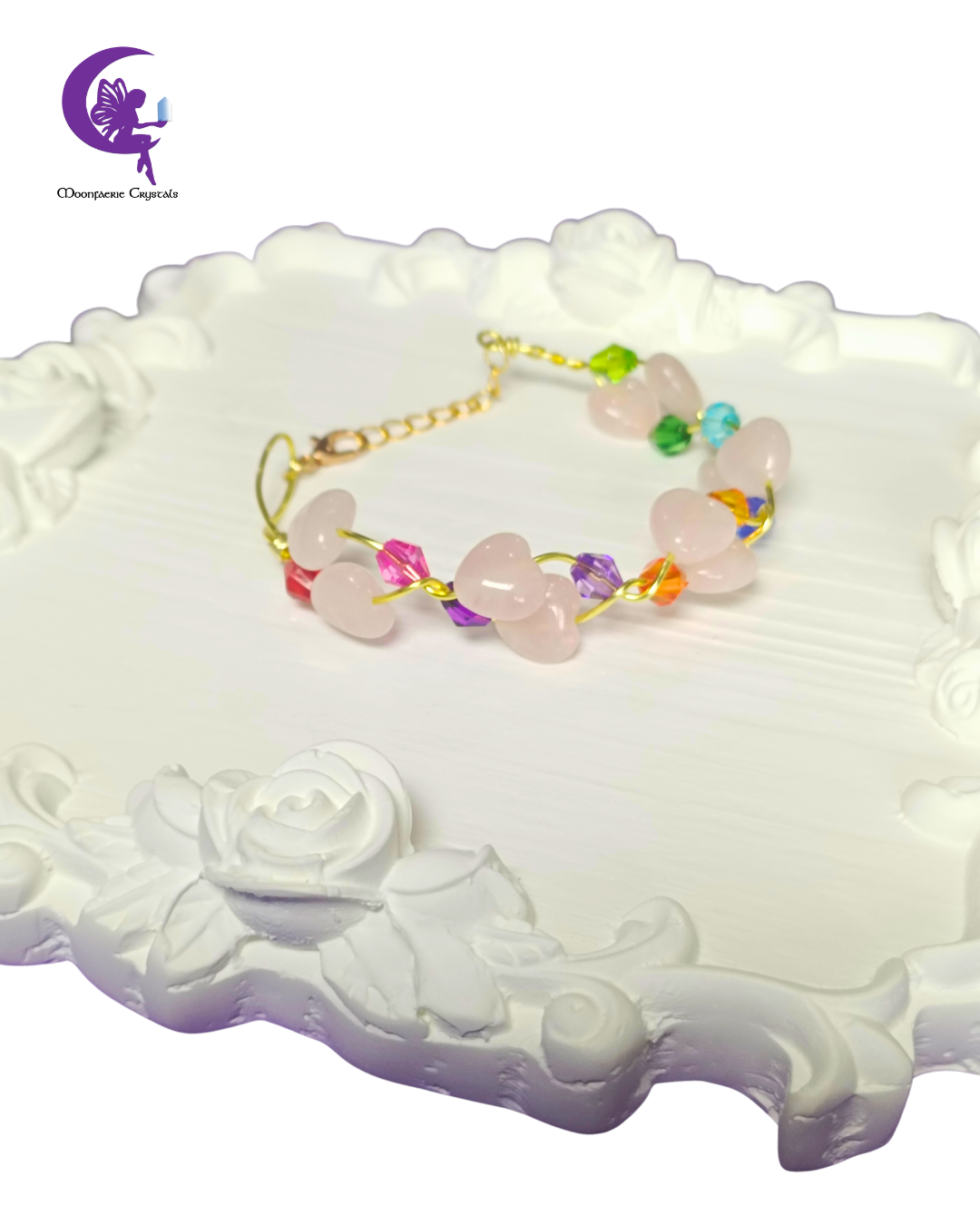 Rose Quartz Love Kaleidoscope Bracelet