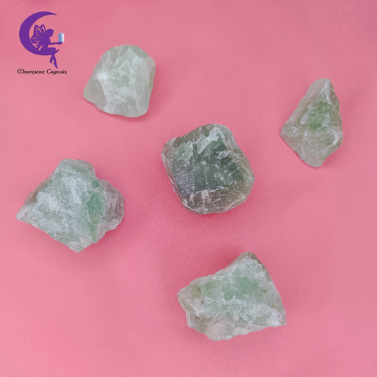 Rough Raw Natural Green Fluorite