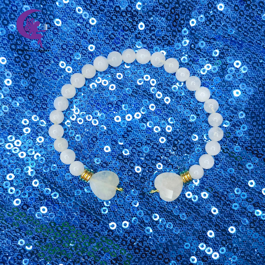 🌙 Lunar Love Goddess Moonstone Bangle
