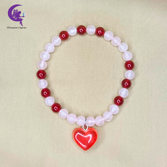 Unconditonal Love - Rose Quartz & Carnelian