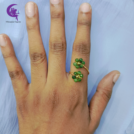 Fuchsite Sundrop Bloom Ring