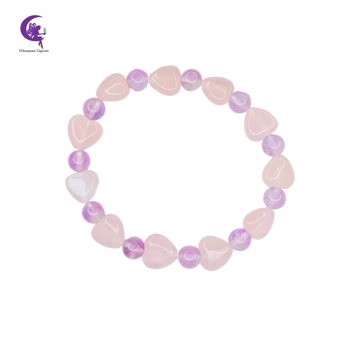 Infinite Love Bracelet - Rose Quartz & Amethyst