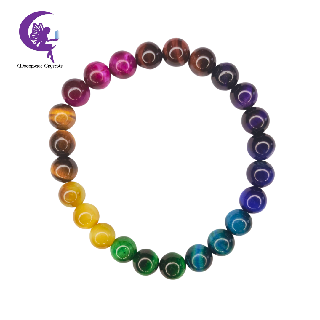 Rainbow Hues Tiger's Eye Bracelet