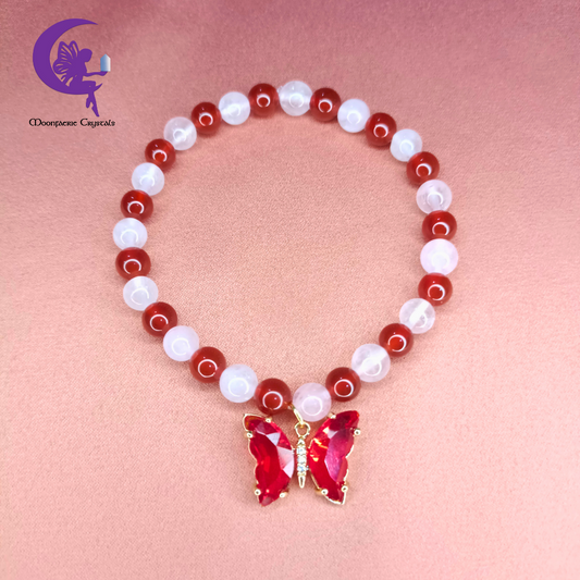 Rose Petals & Butterfly Wings Bracelet 🌿🌹🔥