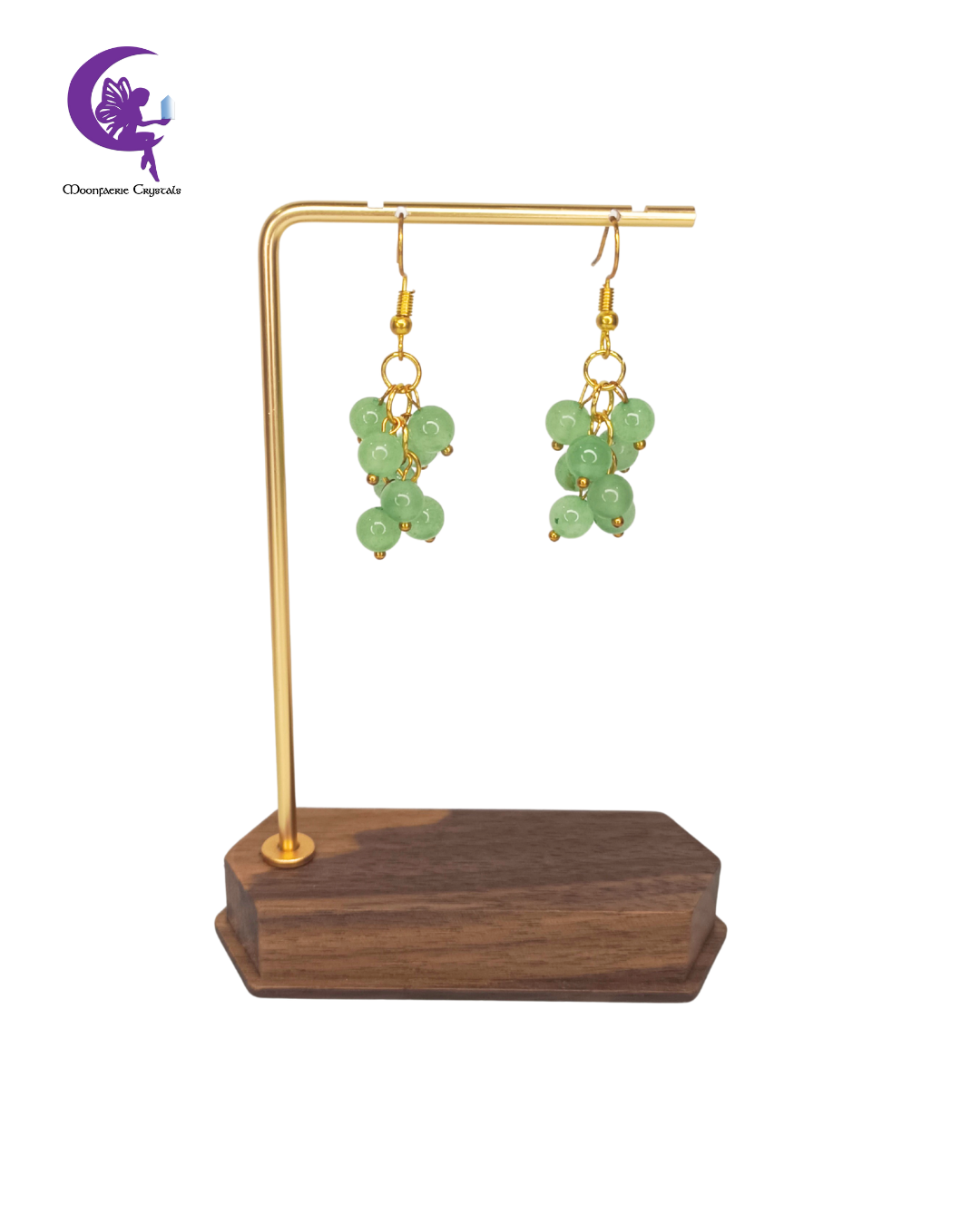 Tree of Abundance Green Aventurine Earrings