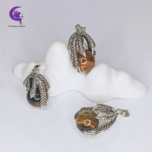 Falcon Grip Tiger’s Eye Pendant