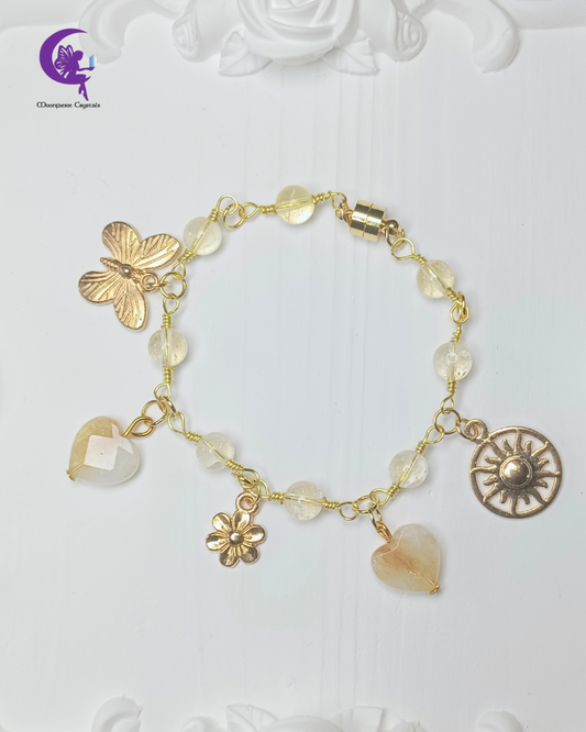 Heart Of The Sun Manifestation Bracelet - Citrine