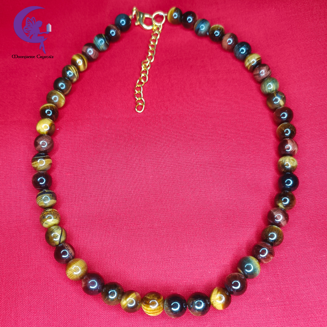 333 Color Tiger's Eye Necklace