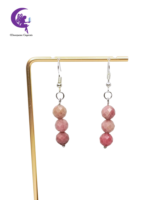 Rhodochrosite Soul Soothing Earrings