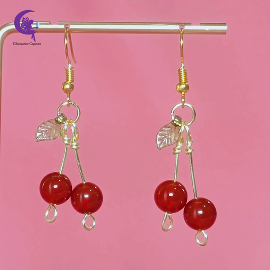 Carnelian Cherry Chic Earrings