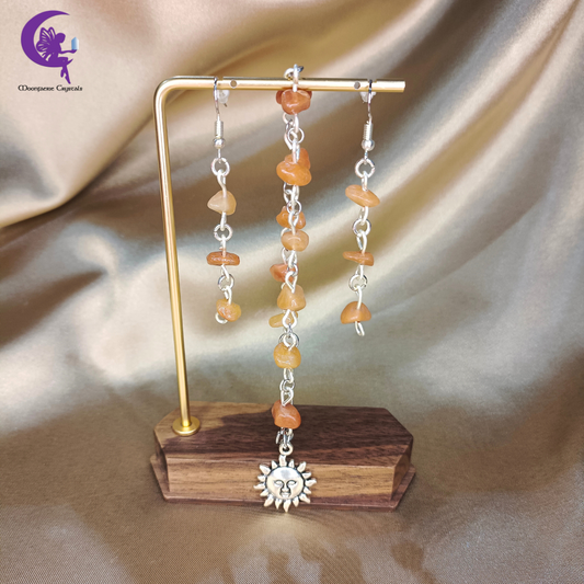 Red Aventurine Sunshine Jewelry Set