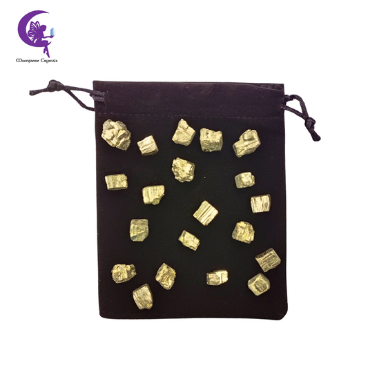 Pyrite Nuggets of Prosperity Bag