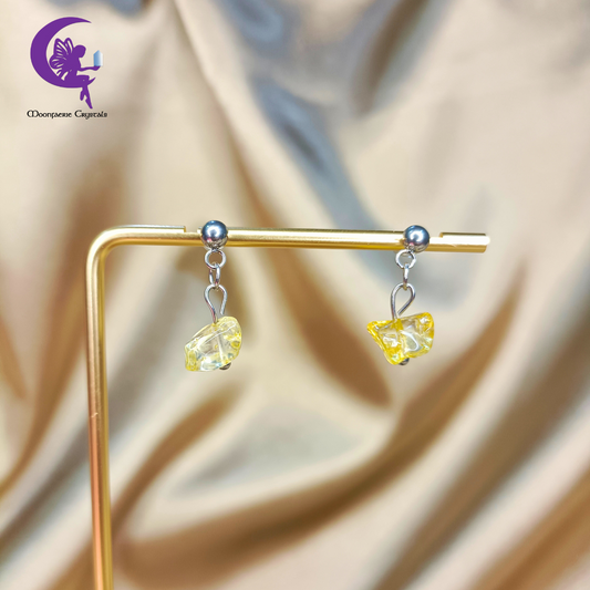 Abundance Magnet Citrine Chip Earrings