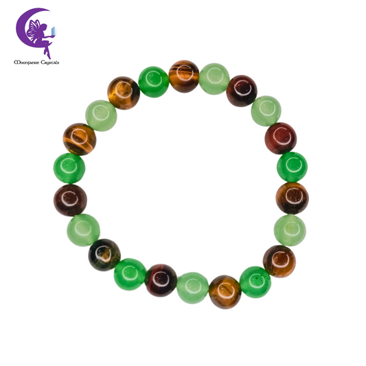 Green Aventurine & Tiger’s Eye Duo – Money Magnet & Confidence Booster