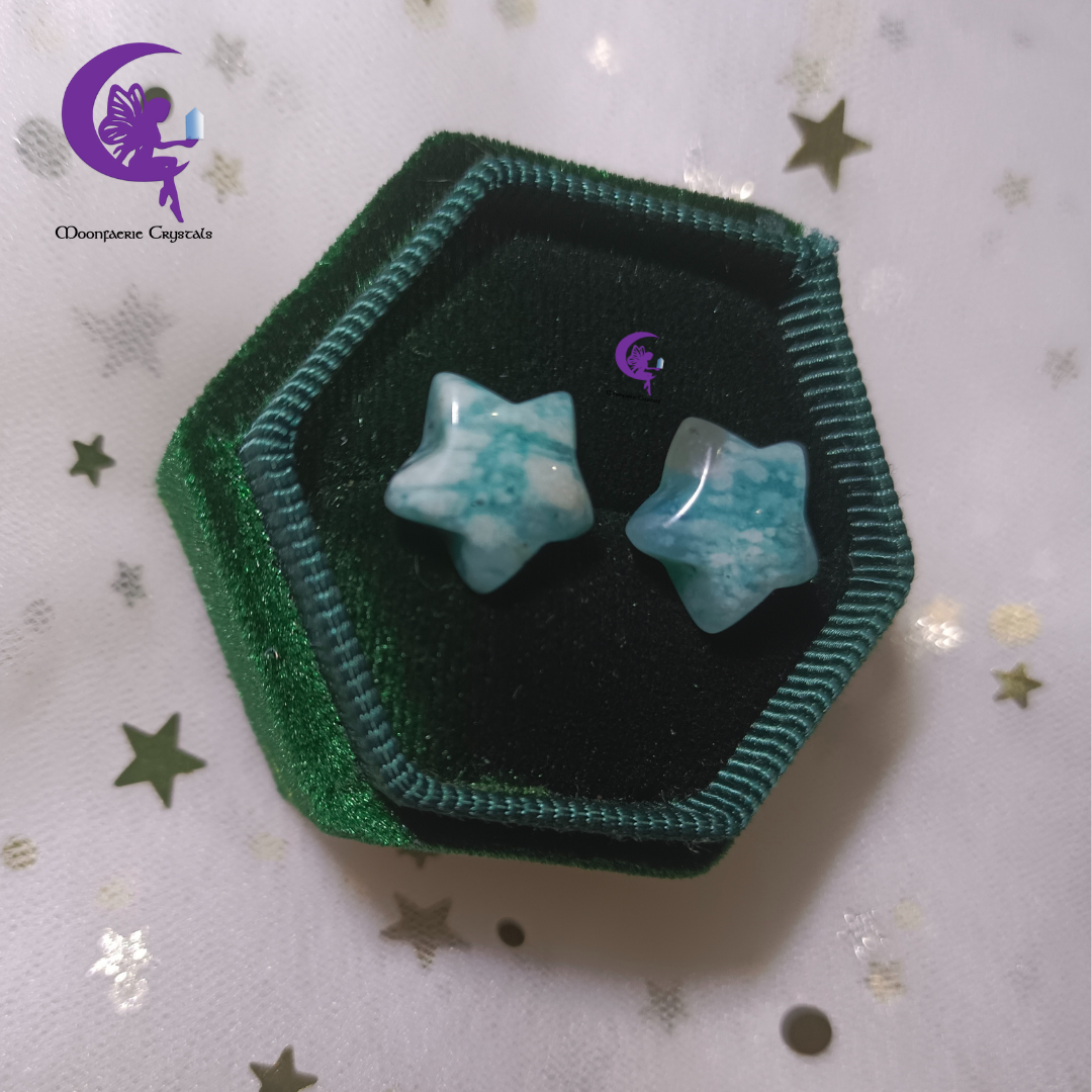 Starshine Amazonite Stud Earrings