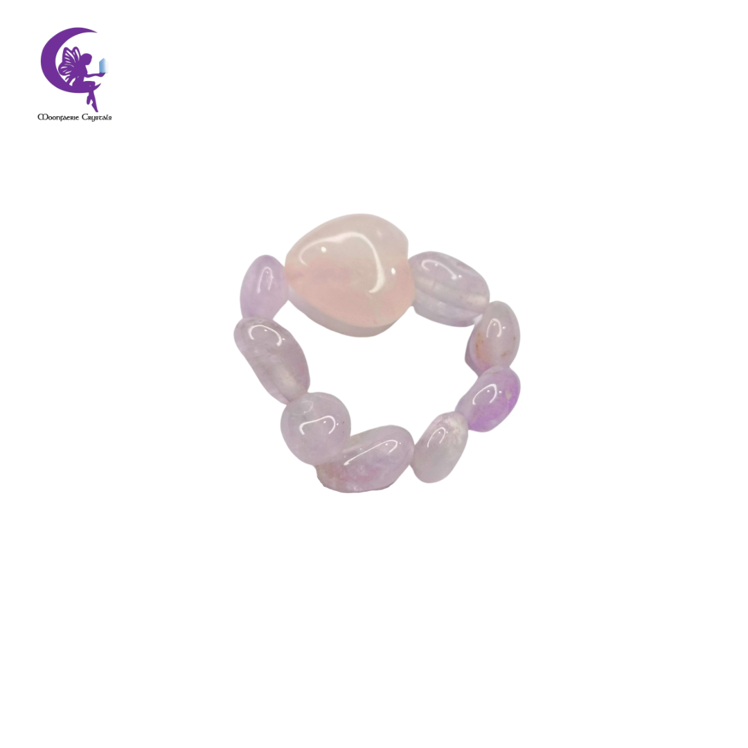 Lavender Jade Sweetheart Ring