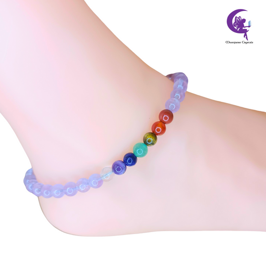 Amethyst+ 7 Chakra Multi-Healing Anklet