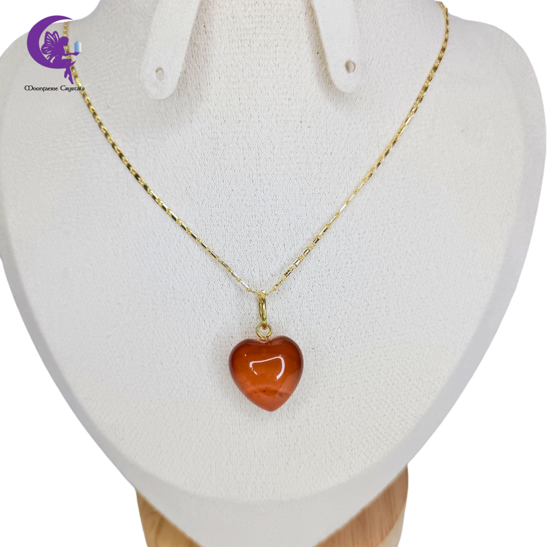 Carnelian Love Flame Necklace
