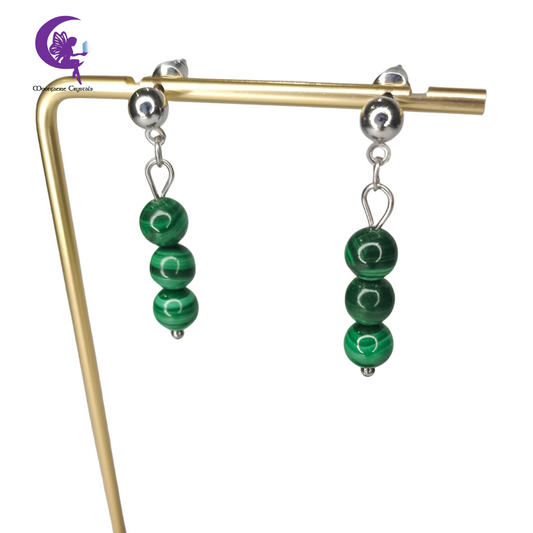 Malachite Earrings