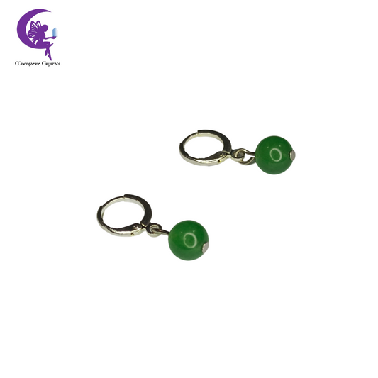 Green Aventurine Leverback Earrings