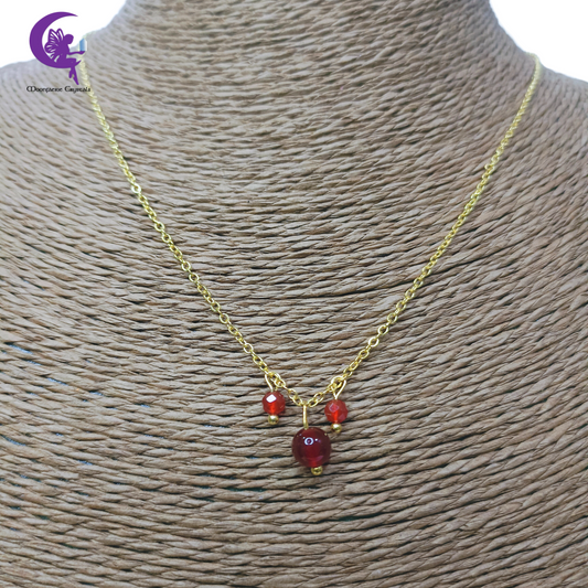 Carnelian Morning Mist Necklace