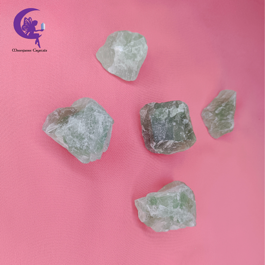 Rough Raw Natural Green Fluorite